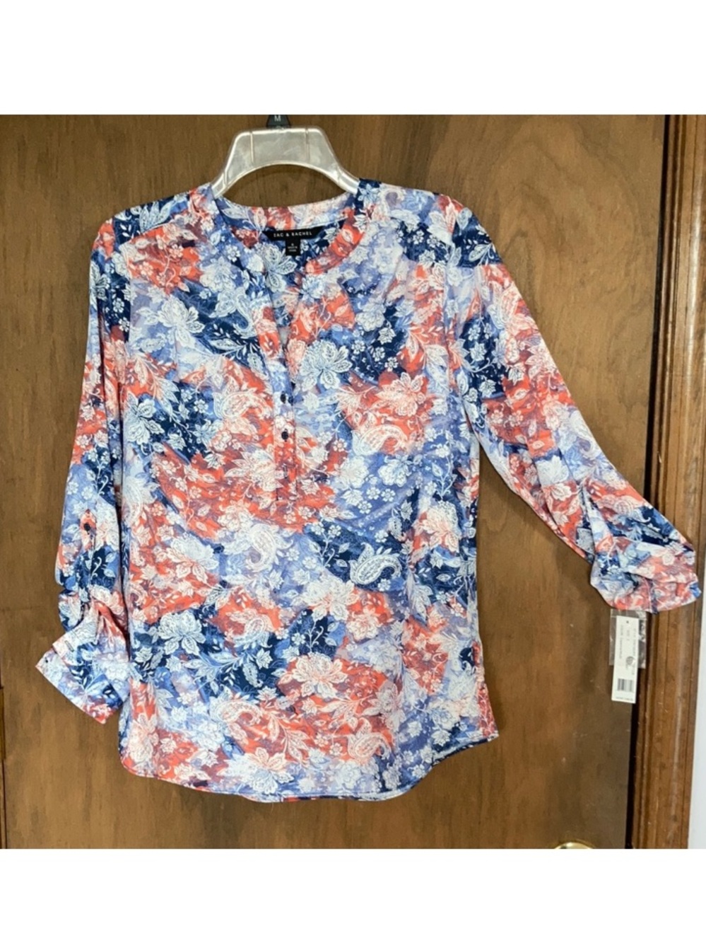 Zac & Rachel floral print lightwieght top size S